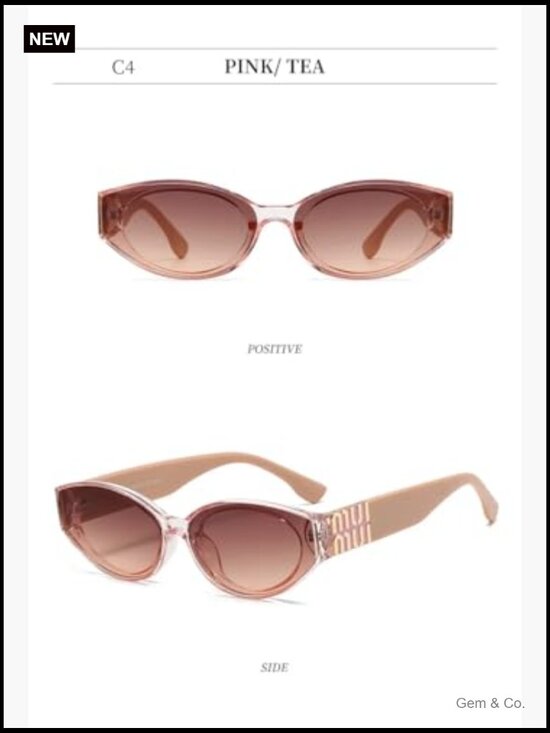 Vintage Cat Eye Sunglasses Small Frame Cute Travel Eyewear UV400 Protection main image 6